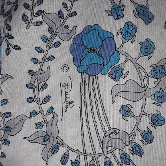 VTG Emilio Pucci Shirt Long Sleeve Size 12 - Picture 4 of 7